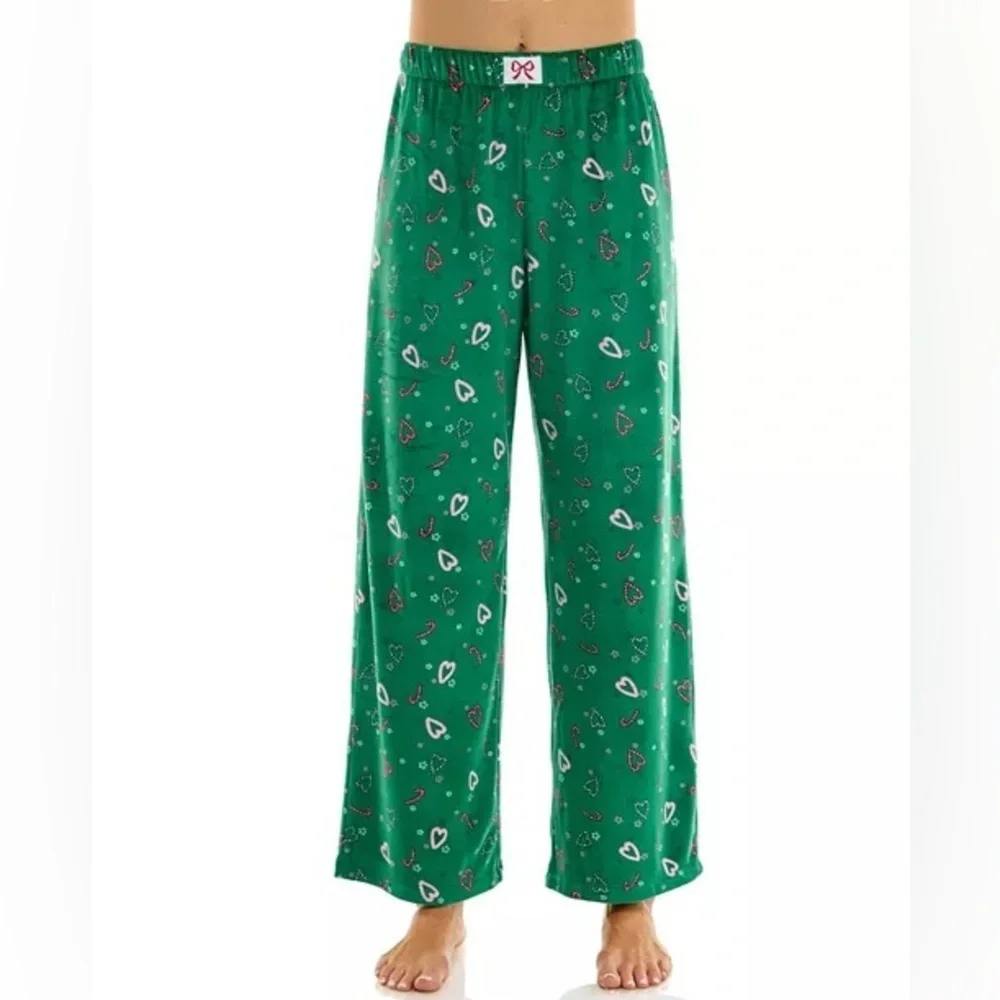 Roudelain Women's Velour Open Leg Pull-On Pajama Pants